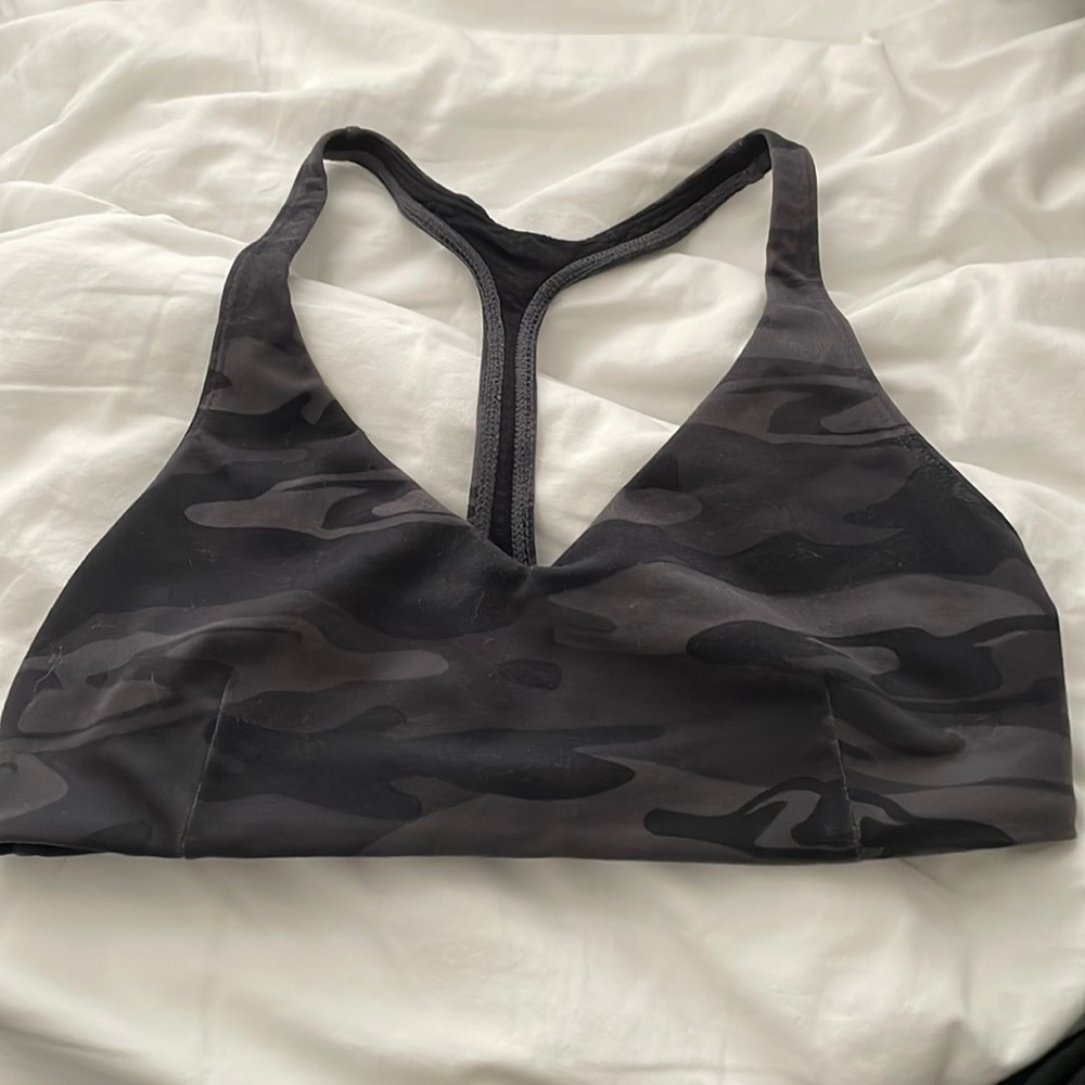 Lululemon camouflage sports bra